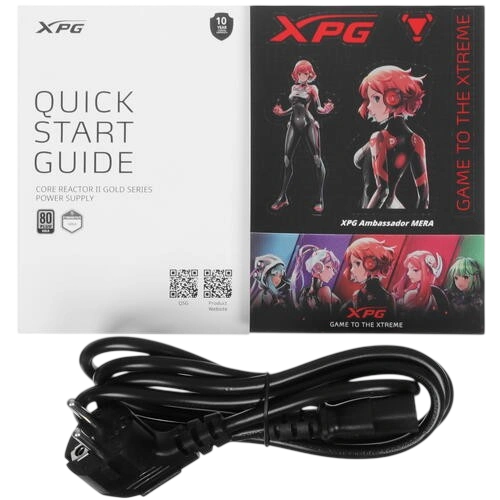 Блок питания ADATA XPG 850W CORE REACTOR II White (COREREACTORII850G-WHCEU) 16 Pin (PCIe 5.0 Connector Cable Details)