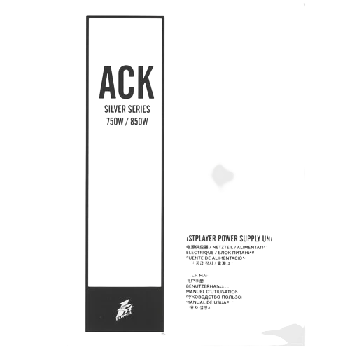 Блок питания 1STPLAYER 850W ACK SILVER Black (HA-850BA7-BK) 16 Pin (PCIe 5.0 Connector Cable Details)