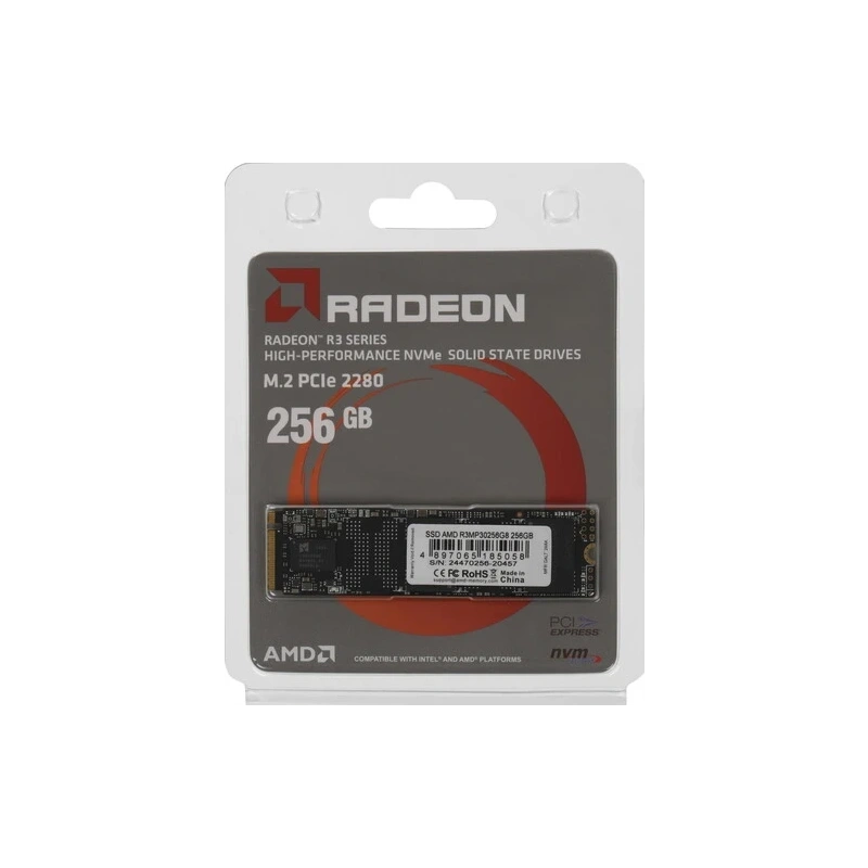 Твердотельный накопитель 256 Gb AMD Radeon R3 Series (R3MP30256G8) BOX