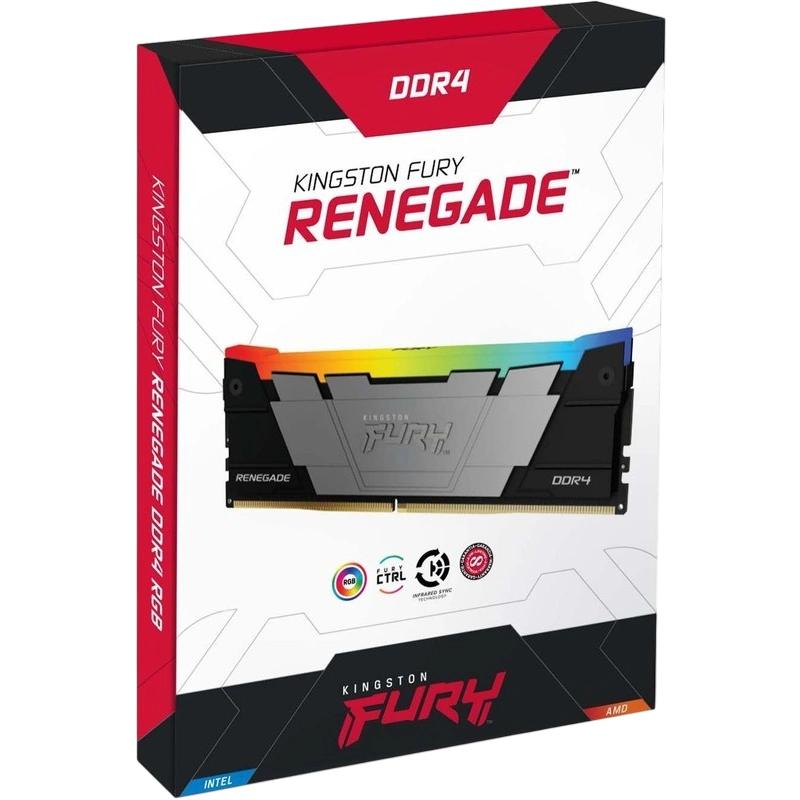 Оперативная память 16 Gb 3200 MHz Kingston FURY Renegade RGB Black XMP (KF432C16RB12A/16)