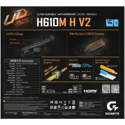 Материнская плата Gigabyte H610M H V2