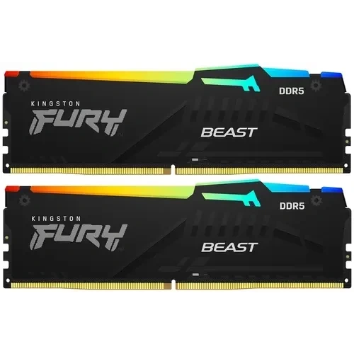 Оперативная память 16 Gb 5600 MHz Kingston FURY Beast RGB (KF556C40BBAK2-16)