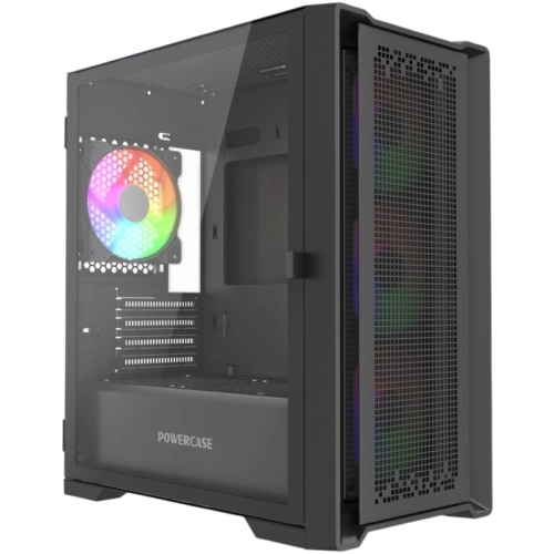 Компьютерный корпус Powercase ByteFlow Micro LE ARGB Black (CAMBFB-A4-LE)