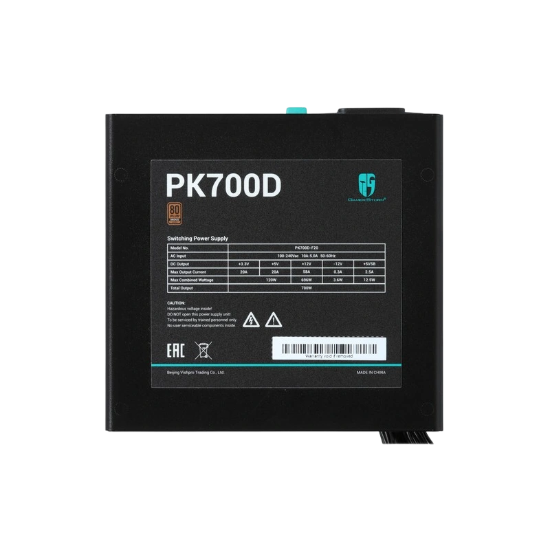 Блок питания Deepcool 700W PK700D (R-PK700D-FA0B-WGEU) документация