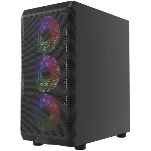 Компьютерный корпус Powercase Mistral Micro EM22 TG FRGB Black (CMMEM22B-L4)