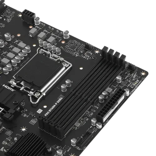Материнская плата MSI PRO B760M-P DDR4 документация, задняя планка, кабель SATA, крепеж для разъема M.2
