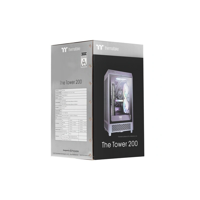 Компьютерный корпус Thermaltake The Tower 200 TG Black (CA-1X9-00S1WN-00)