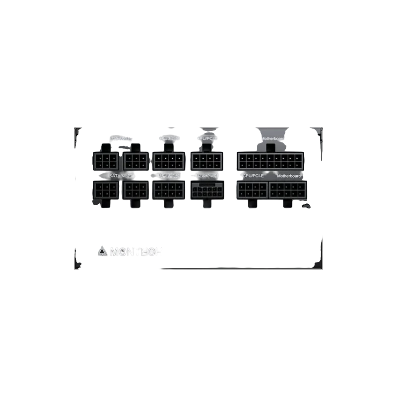 Блок питания Montech 750W CENTURY G5 Black (CENTURYG5750) 16 Pin (PCIe 5.0 Connector Cable Details)