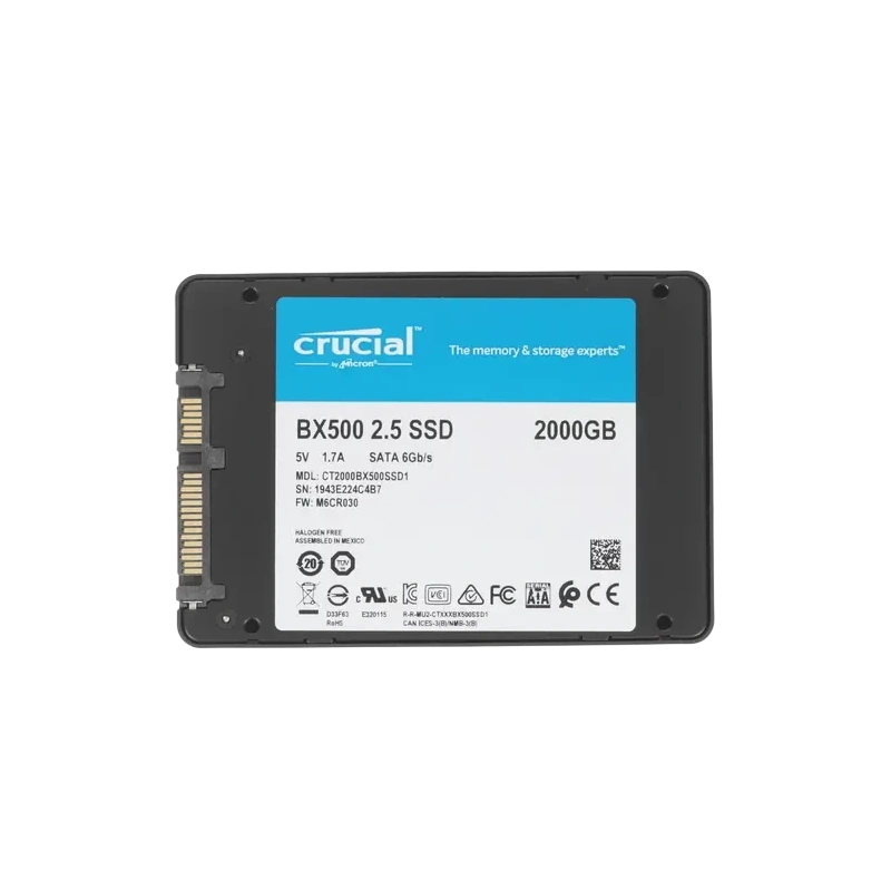 Твердотельный накопитель CRUCIAL 2000 Gb BX500 (CT2000BX500SSD1)