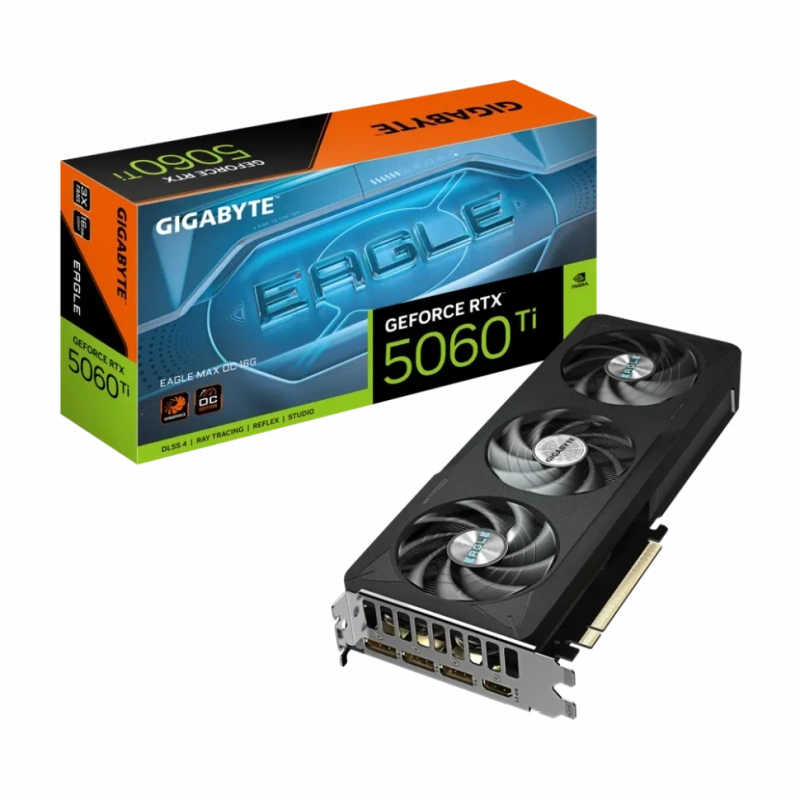 Видеокарта Gigabyte (GV-N506TEAGLEMAX OC-16GD) GeForce RTX 5060 Ti 16GB EAGLE MAX OC