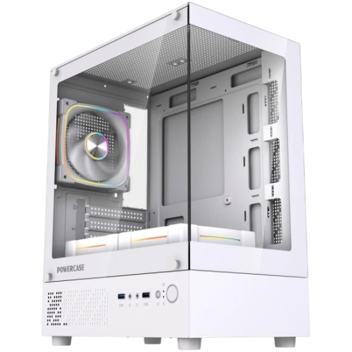 Компьютерный корпус Powercase Vision Micro M1 TG ARGB White (CVMM1W-A3)