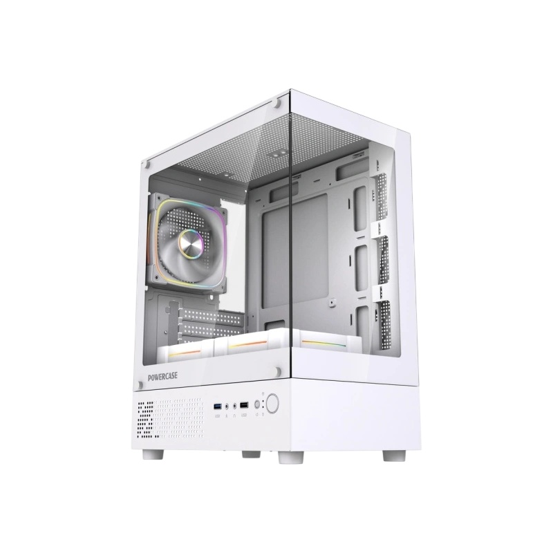 Компьютерный корпус Powercase Vision Micro M1 TG ARGB White (CVMM1W-A3)