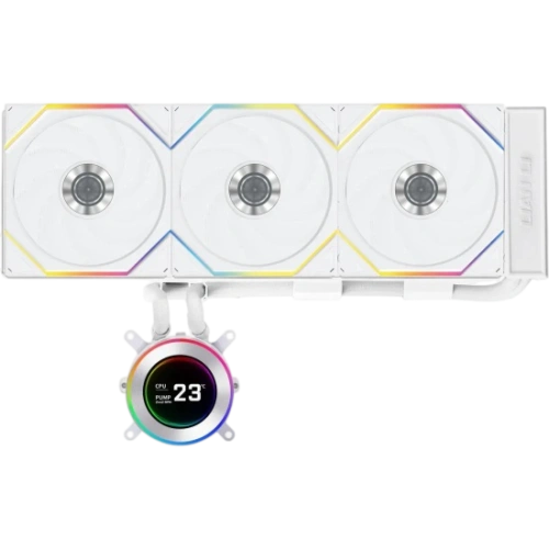 Система жидкостного охлаждения для процессора Lian Li HydroShift II LCD-C 360TL GHS2LCD36TW ARGB White (G89.GHS2LCD36TW.R0)