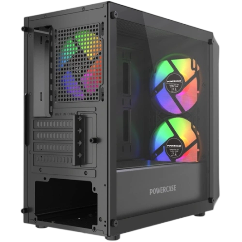 Компьютерный корпус Powercase Mistral Micro A3B ARGB V2 ARGB Black (CMMAB-A3-V2)