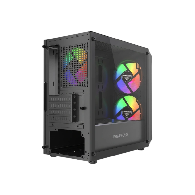 Компьютерный корпус Powercase Mistral Micro A3B ARGB V2 ARGB Black (CMMAB-A3-V2)