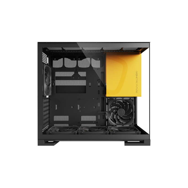Компьютерный корпус Geometric Future Model 5 ARGB Black Yellow with fans (1AM5WKBY01100)