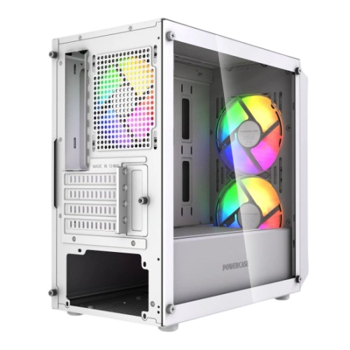 Компьютерный корпус Powercase Mistral Micro A3W TG ARGB V2 White (CMMAW-A3-V2)