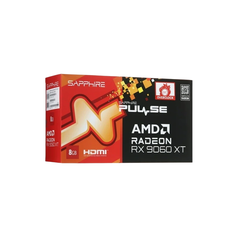 Видеокарта Sapphire (11350-04-20G) Radeon RX 9060 XT 8GB PULSE OC