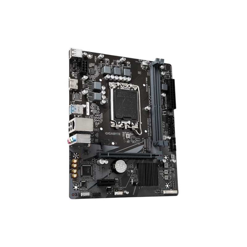 Материнская плата Gigabyte H610M K DDR4 документация, задняя планка, кабель SATA