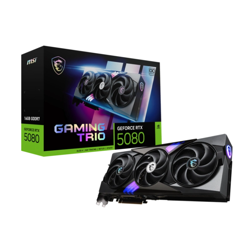 Видеокарта MSI (G5080-16GTC) GeForce RTX 5080 16G GAMING TRIO OC