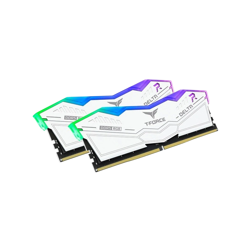 Оперативная память 32 Gb 7600 MHz Team Group T-FORCE DELTA RGB White (FF4D532G7600HC36DDC01)