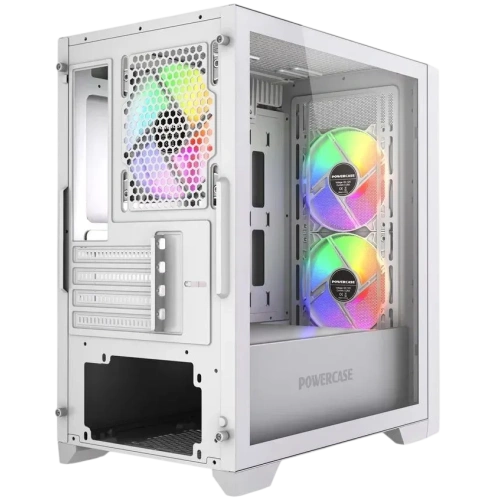 Компьютерный корпус Powercase ALISIO Micro Z3W ARGB V2 ARGB White (CAMZW-A3-V2)