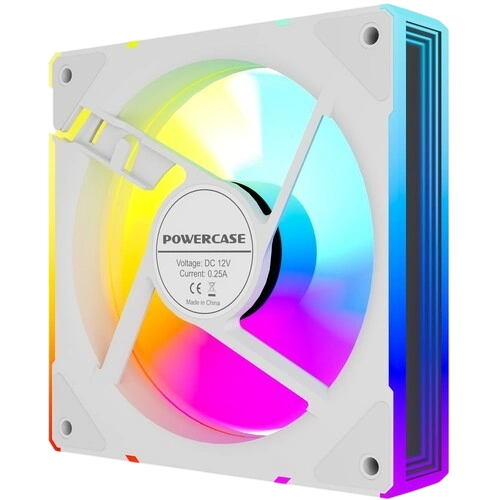 Вентилятор для корпуса Powercase (M61-12W ARGB) White комплект крепежа