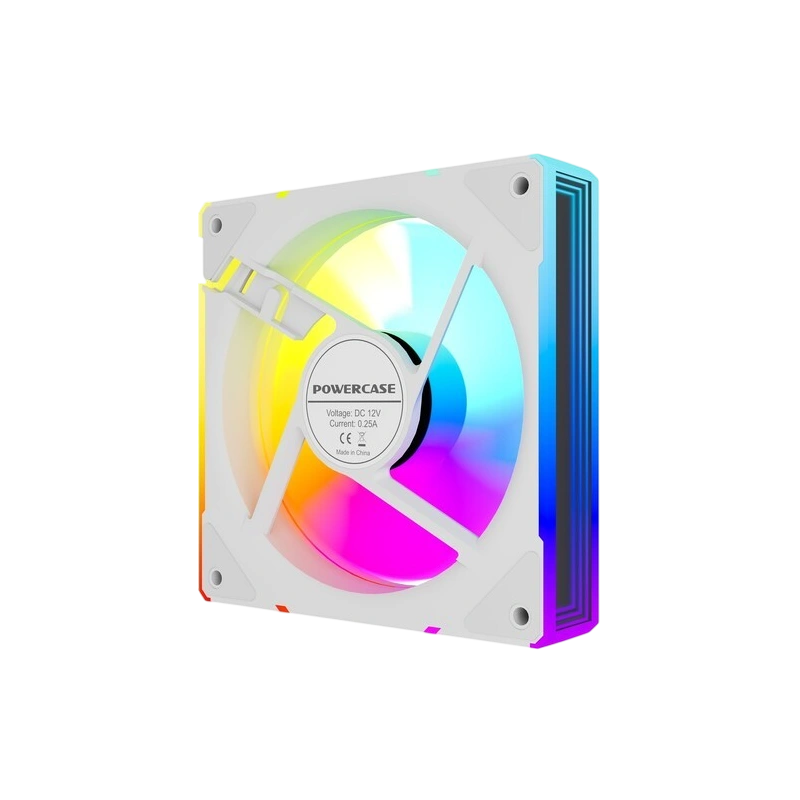Вентилятор для корпуса Powercase (M61-12W ARGB) White комплект крепежа