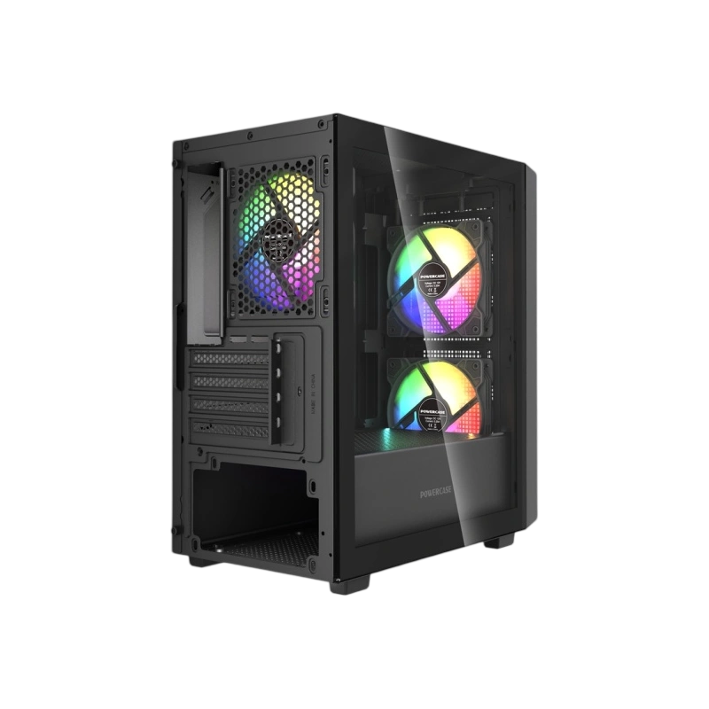 Компьютерный корпус Powercase Mistral SM04 TG ARGB Black (CMMSM04B-A3)