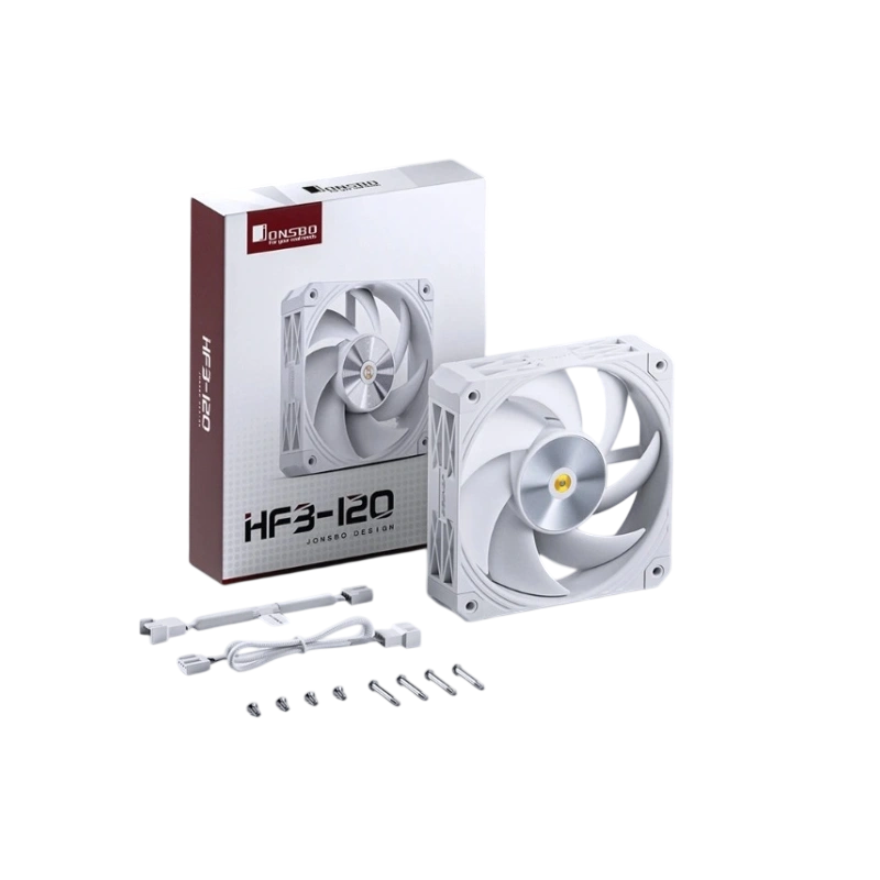 Вентилятор для корпуса JONSBO HF3-120W White