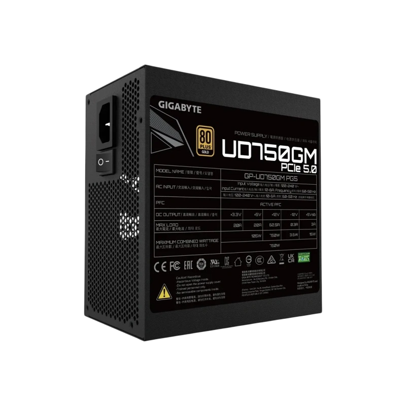 Блок питания Gigabyte 750W (GP-UD750GM PG5 V2)