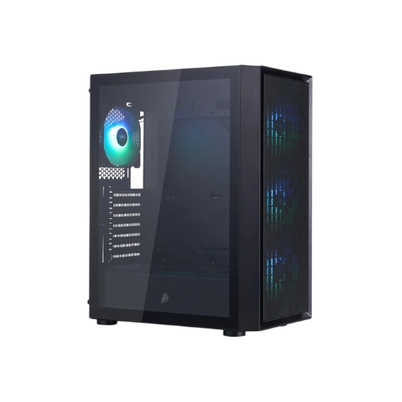 Компьютерный корпус 1STPLAYER GO6 ARGB Black (GO6-BK-4F7)