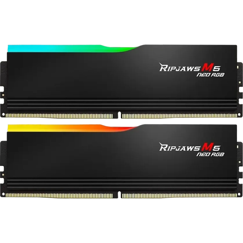 Оперативная память 32 Gb 6000 MHz G.Skill RIPJAWS M5 NEO RGB Black (F5-6000J3636F16GX2-RM5NRK)
