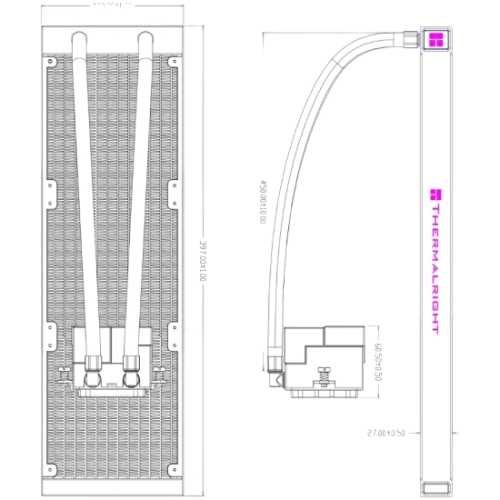 Система жидкостного охлаждения для процессора Thermalright Core Matrix 360 ARGB White (TRCM360W)