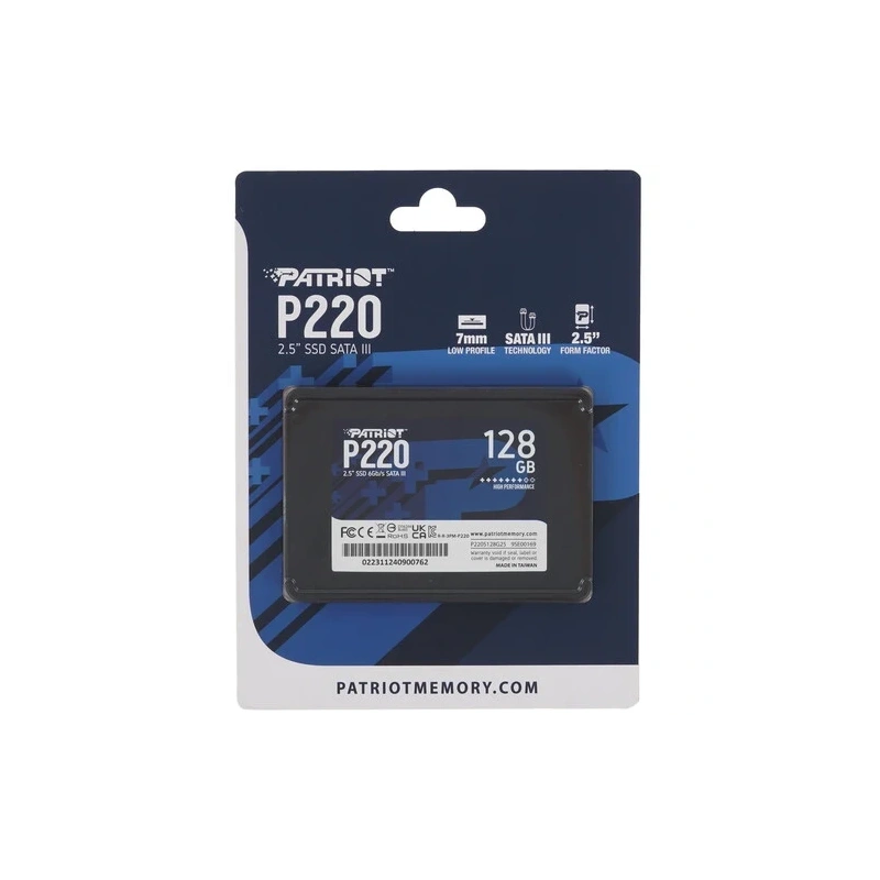Твердотельный накопитель Patriot 128 Gb P220 (P220S128G25)