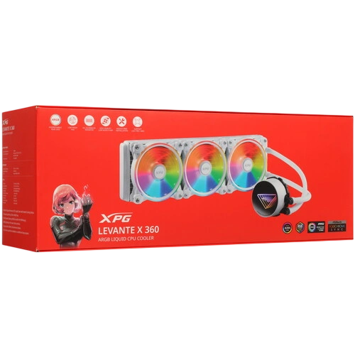 Система жидкостного охлаждения для процессора ADATA XPG Levante X 360 RGB White LEVANTEX360-WHCWW