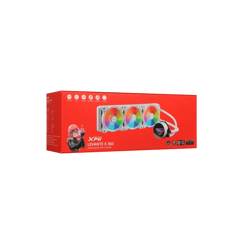 Система жидкостного охлаждения для процессора ADATA XPG Levante X 360 RGB White LEVANTEX360-WHCWW