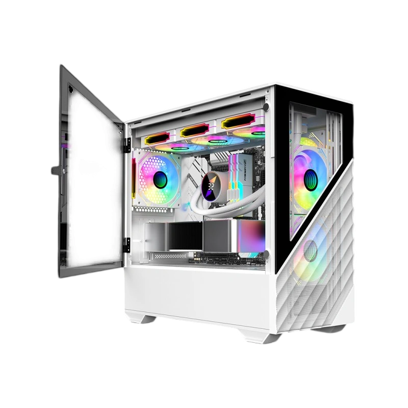 Компьютерный корпус 1STPLAYER DK D7 LED White (D7-WH-3F1-W)