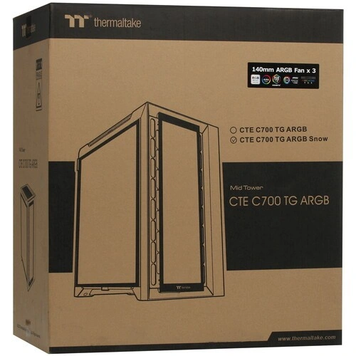 Компьютерный корпус Thermaltake CTE C700 TG ARGB Snow White (CA-1X7-00F6WN-01) документация