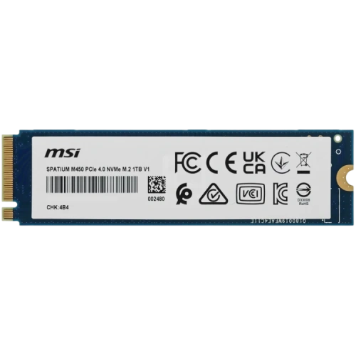 Твердотельный накопитель MSI 1000 Gb SPATIUM M450 (S78-440L0M0-P83) BOX