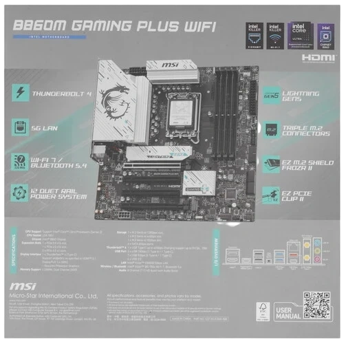 Материнская плата MSI B860M GAMING PLUS WIFI
