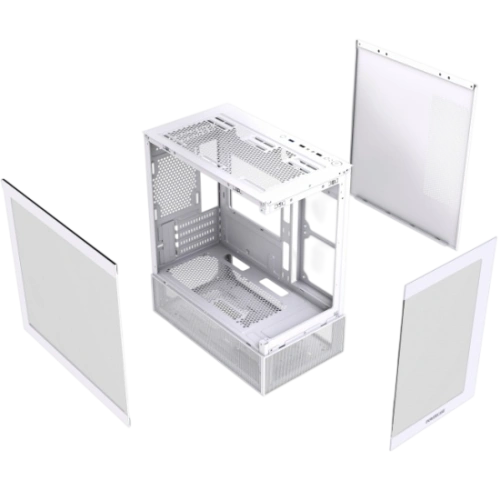 Компьютерный корпус Powercase Vision Micro M2 TG White (CVMWM2-L0)