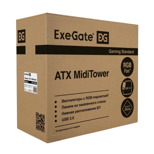 Компьютерный корпус ExeGate EVO-8225 (EX292858RUS) RGB документация