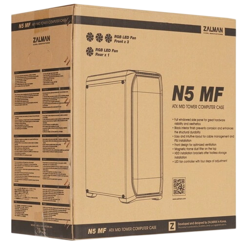 Компьютерный корпус Zalman N5 MF Black документация