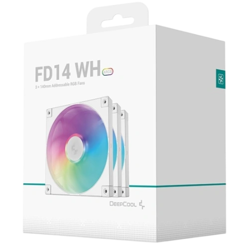 Комплект вентиляторов для корпуса Deepcool FD14 ARGB WH-3 IN 1 ARGB White