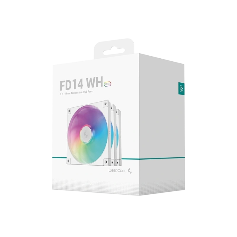 Комплект вентиляторов для корпуса Deepcool FD14 ARGB WH-3 IN 1 ARGB White