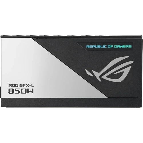 Блок питания ASUS 850W ROG-LOKI-850P-SFX-LGAMING RGB Black (90YE00N3-B0NA00) 16 Pin (PCIe 5.0 Connector Cable Details) адаптер SFX-ATX, комплект кабелей, комплект крепежа