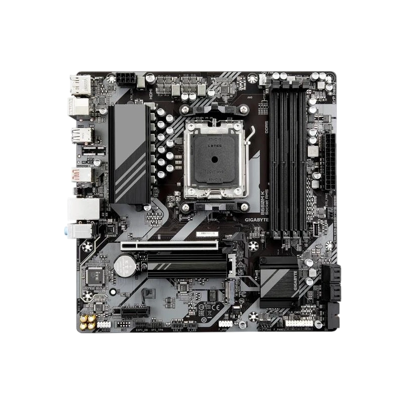 Материнская плата Gigabyte B650M K документация, задняя планка, кабель SATA