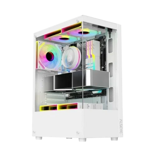 Компьютерный корпус ALSEYE Spider-W (5 fans ARGB) TG White