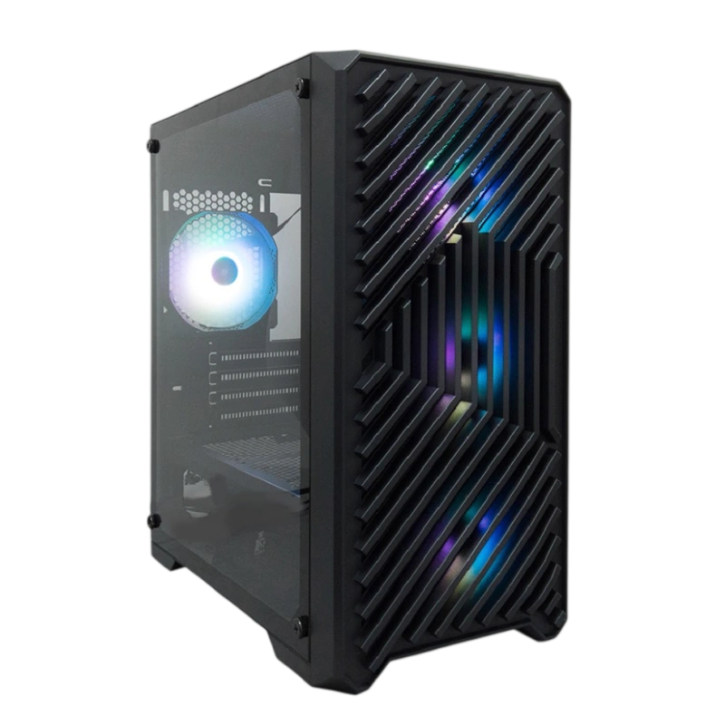 Компьютерный корпус 1STPLAYER TRILOBITE T5 ARGB Black (T5-BK-4F7)